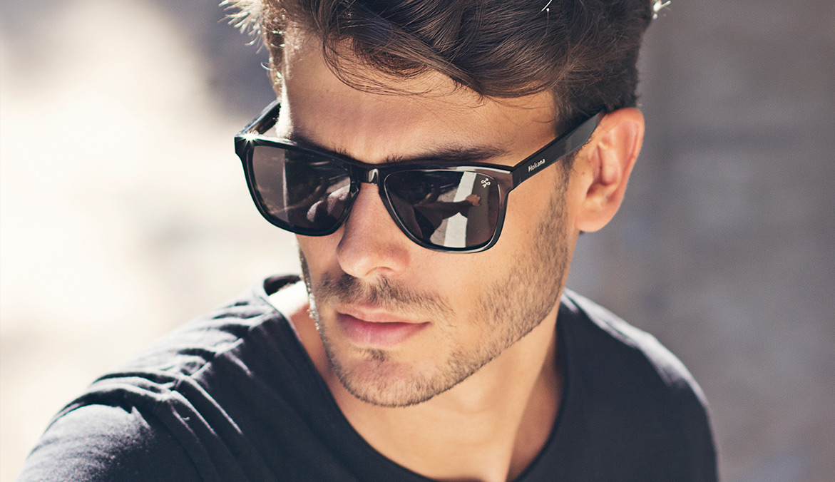 Gafas de sol baratas de calidad para hombre Yuma negra